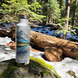20oz Classic Insulated Water Bottle with Bamboo Cap - Mountains