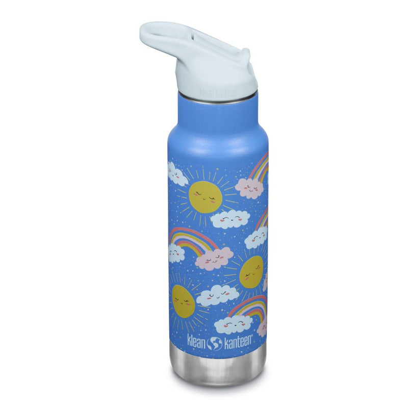 12 oz Classic Kid's Insulated Water Bottle with Flip Seal Sport Cap and Straw