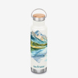 20oz Classic Insulated Water Bottle with Bamboo Cap - Mountains